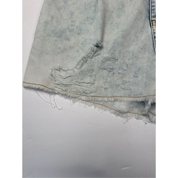 Pol Acid Wash Distressed Shorts sz Large - Picture 2 of 8